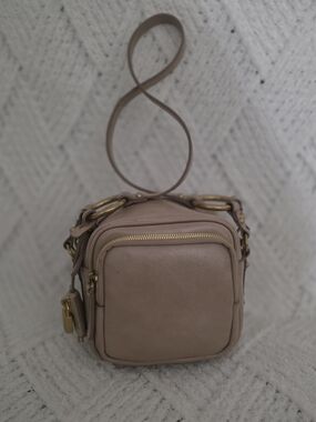 Women's Compact Crossbody Bag in Taupe